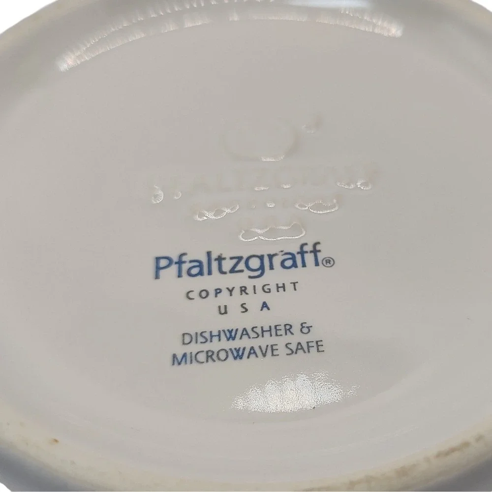 Vintage Pfaltzgraff Serving Bowl Summer Breeze Textured Basket‎ Weave SEE